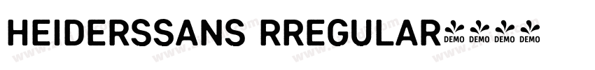 HeidersSans RRegular字体转换